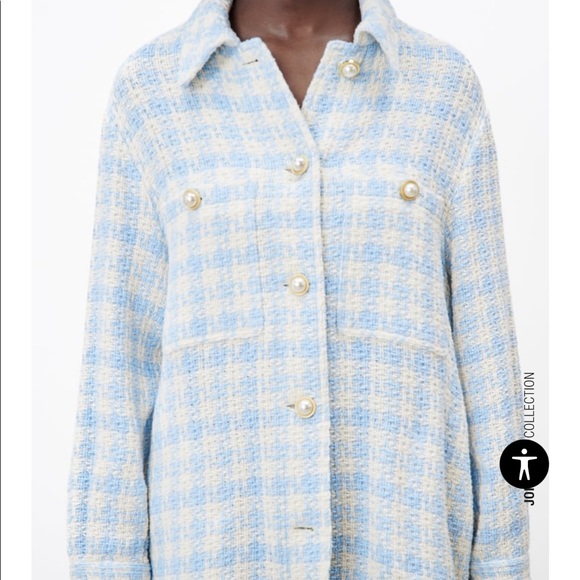 Zara Jackets & Blazers - NWT HOUNDSTOOTH TEXTURED OVERSHIRT